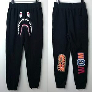 BAPE Shark WGM Tiger Sweatpants L Black Hype Japanese Streetwear A Bathing Ape
